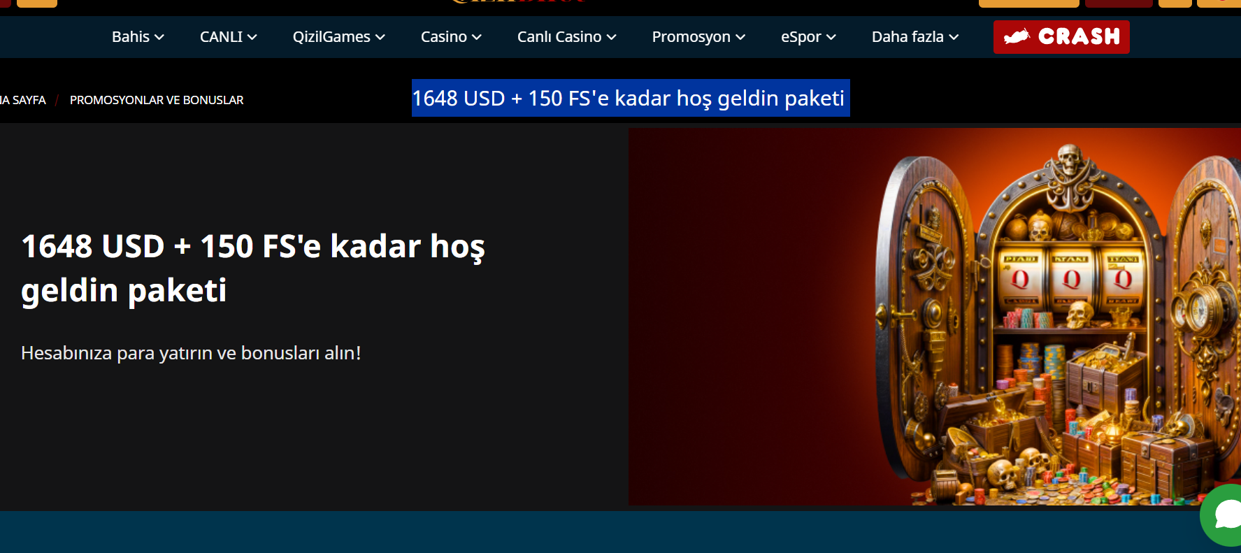 Casino Hoş Geldin Paketi